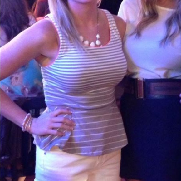 Express stripe peplum top - Picture 4 of 4